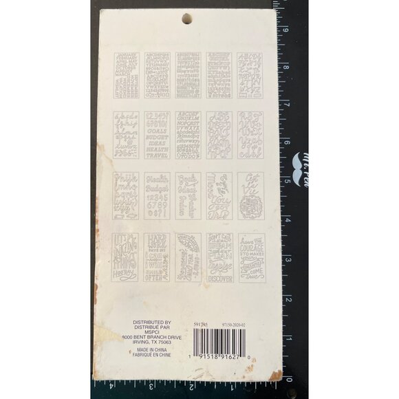 Recollections Stencil Book 602 Stencils For Planning Journaling Scrapbooking - Picture 2 of 2